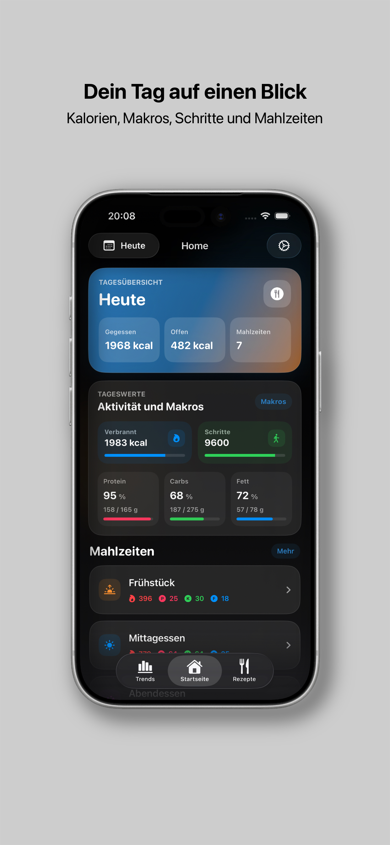 Nutrition Home Screenshot